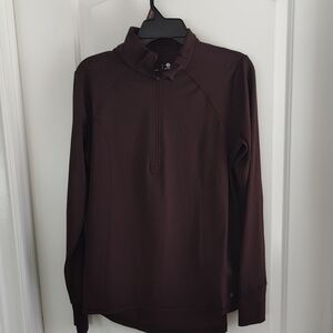 Xersion Burgundy Quarter-Zip Pullover